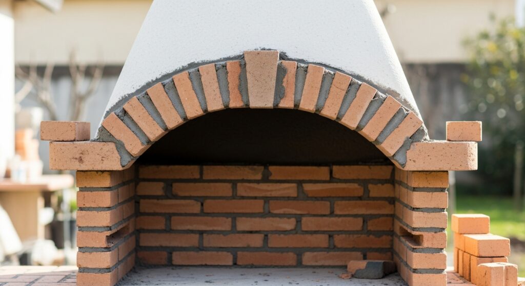 Cappa in muratura per barbecue: dimensionamento e costruzione fai da te con mattoni refrattari
