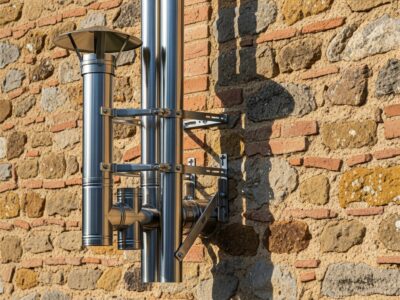 Canna fumaria Golia 150 doppia parete coibentata in acciaio inox AISI 316