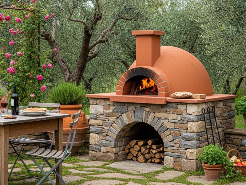 Forno a Legna Tradizionale 100 in refrattario con apertura classica